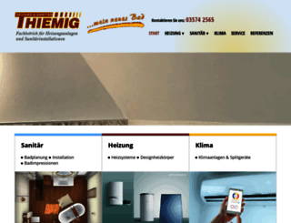 heizung-sanitaer-thiemig.de screenshot
