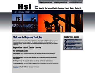 helgesonsteel.com screenshot