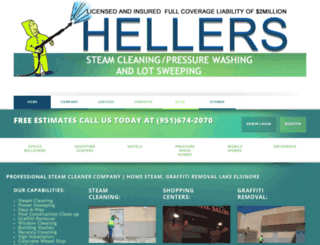 hellerssteamcleaningservices.com screenshot