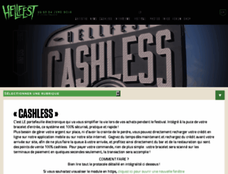 hellfest.cashless.fr screenshot