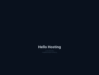 hello.hosting screenshot