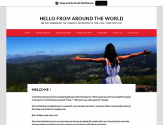 hellofromaroundtheworld.home.blog screenshot
