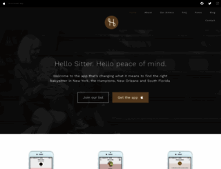 hellositter.com screenshot