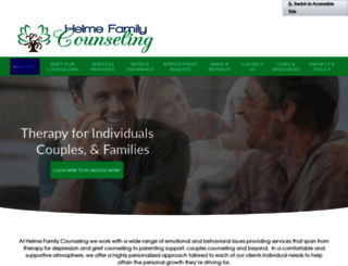 helmefamilycounseling.com screenshot
