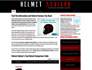 helmetadvisor.com screenshot