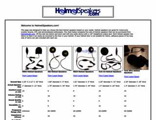 helmetspeakers.com screenshot