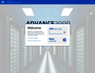 help.advance2000.com screenshot