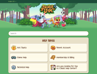 help.animaljam.com screenshot