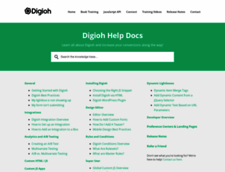 help.digioh.com screenshot