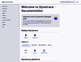 help.dynatrace.com screenshot