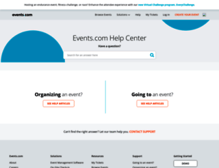 help.events.com screenshot