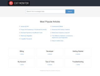 help.exitmonitor.com screenshot