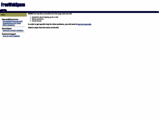 help.freewebspace.com screenshot
