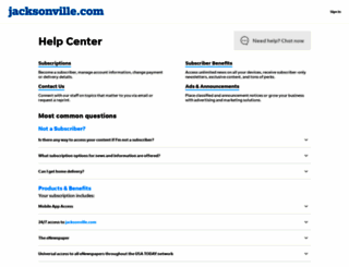 help.jacksonville.com screenshot
