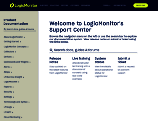 help.logicmonitor.com screenshot