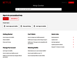 help.netflix.com screenshot