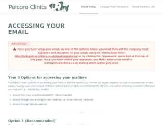 help.petcareclinics.co.uk screenshot