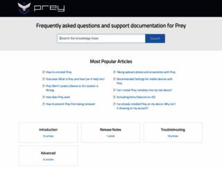 help.preyproject.com screenshot