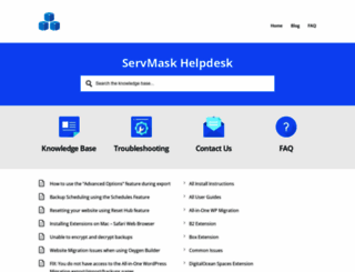 help.servmask.com screenshot