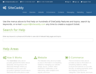 help.sitecaddy.com screenshot