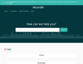 help.skycab.me screenshot