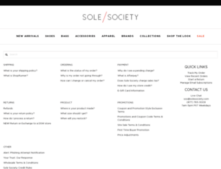 help.solesociety.com screenshot