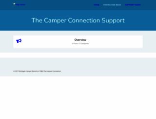 help.thecamperconnection.com screenshot