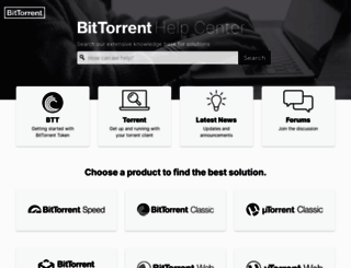 help.utorrent.com screenshot