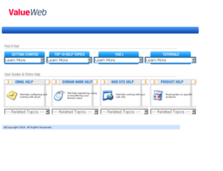help.valueweb.com screenshot
