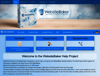 help.websitebaker.org screenshot
