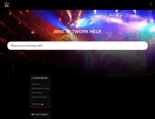 help.wwe.com screenshot