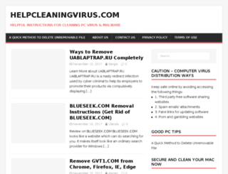 helpcleaningvirus.com screenshot