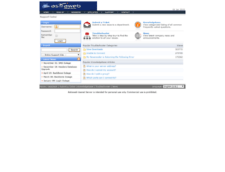helpdesk.astraweb.com screenshot