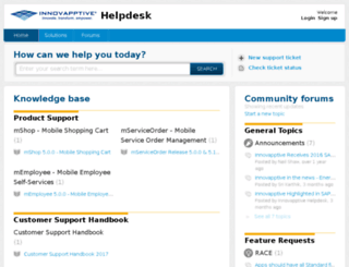 helpdesk.innovapptive.com screenshot