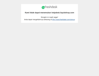 helpdesk.liquidshop.com screenshot