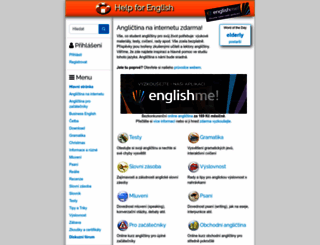 helpforenglish.cz screenshot