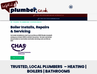 helpfulplumber.co.uk screenshot