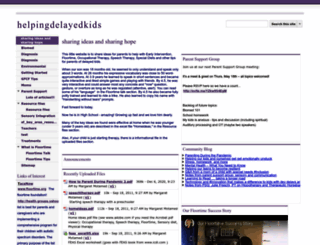 helpingdelayedkids.com screenshot