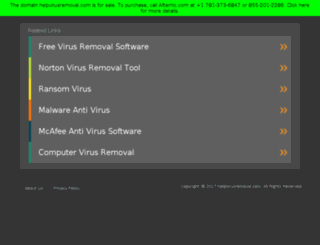 helpvirusremoval.com screenshot
