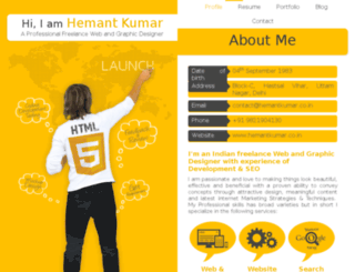 hemantkumar.co.in screenshot
