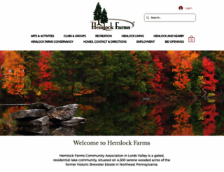 hemlockfarms.org screenshot