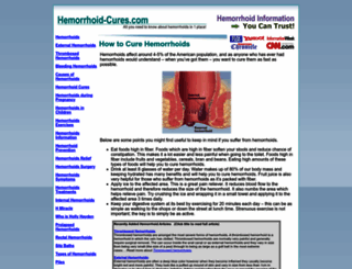 hemorrhoid-cures.com screenshot