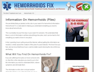 hemorrhoidsfix.com screenshot