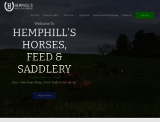 hemphillshorses.com screenshot