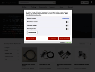 hendersongaragedoorspares.com screenshot