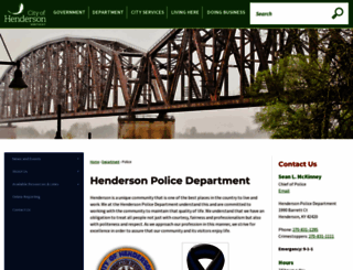 hendersonkypolice.com screenshot