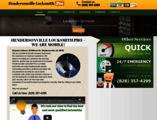 hendersonvillelocksmithpro.com screenshot