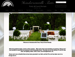 hendersonvilletents.com screenshot