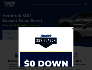 hendrickcars.com screenshot