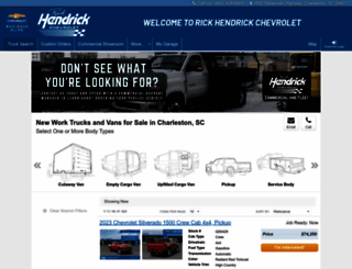 hendrickchevy.worktrucksolutions.com screenshot